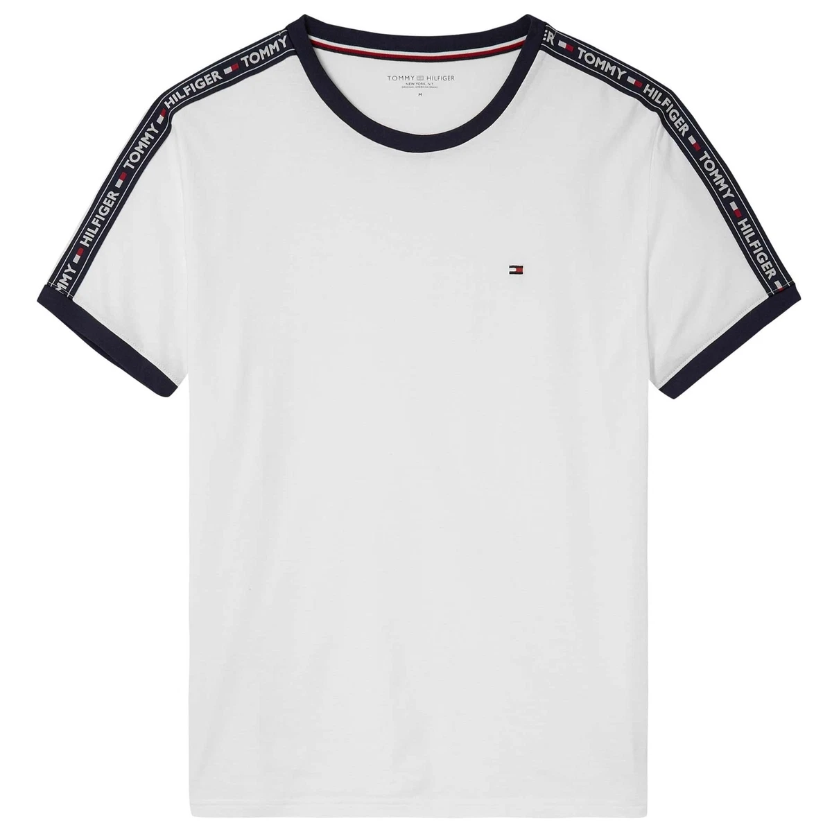 Tommy hilfiger logo tape t shirt deals