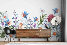 3D Floral Colorful Wallpaper Wall Mural Removable Self-adhesive Sticker6926
