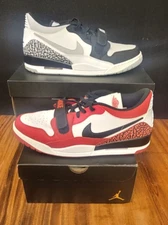 2 Pairs Jordan Legacy 312 Gym Red Wolf Grey CD7069-116 CD7069-105 - Great Shape!