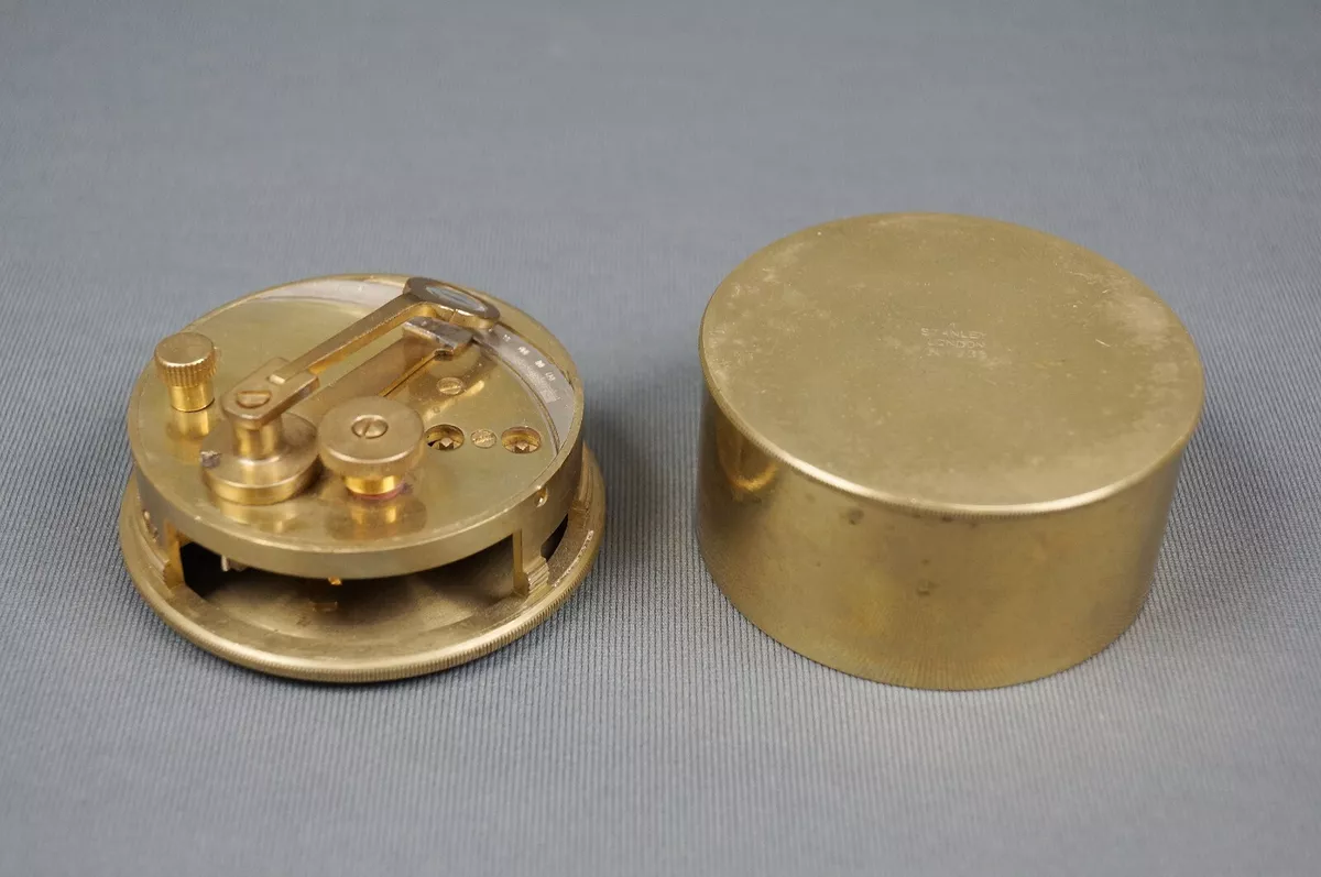 RARE! STANLEY LONDON BRASS POCKET SEXTANT NAUTICAL NO.1933 VERY GOOD CONDITION