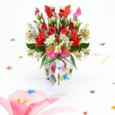 Lily Flowers Pop Up Cards