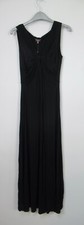 New Phase Eight Black Jersey Twist Front Maxi Dress Size 10