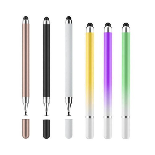 2 in 1 Universal Stylus Screen Pen For iPhone iPad Tablet Phone USD D6I6 - Photo 7/27