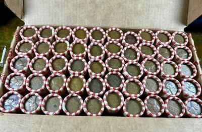 Sealed Wheat Penny Roll! Wheat Cent Lot 1909-1958 50 Vintage Coins PDS