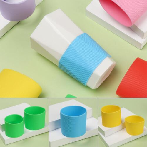 Mats Water Cup Coasters Insulation Cup Cover Bottle Sleeves Silicone Cup Sleeve - Picture 1 of 22