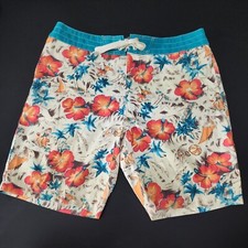 Sperry Top-Sider Men's Swim Trunks Size 34 hawaiian hula girl Boardshorts B3