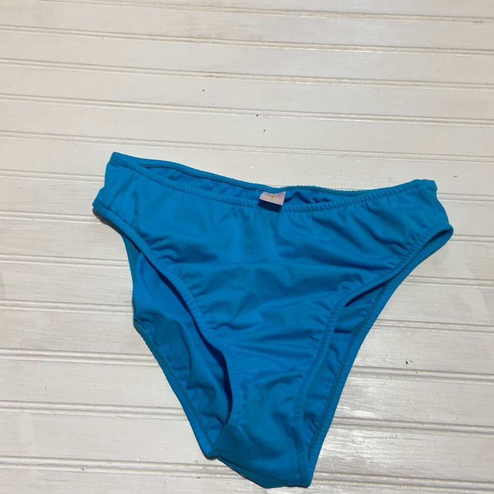 Venus blue high rise bathing suit bottoms size 8 Gem