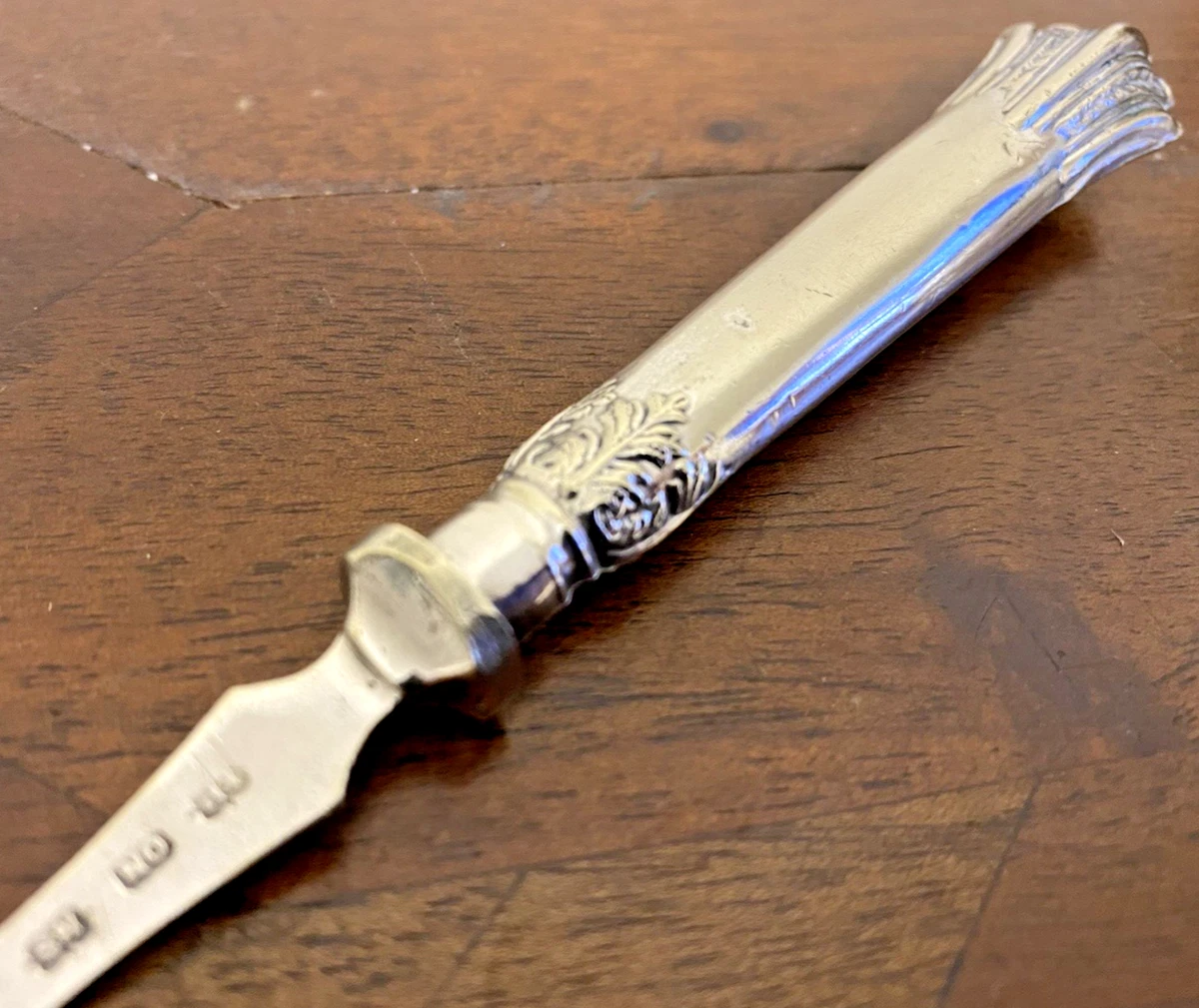 Antique English Art Nouveau Silver Plated Jam Spoon