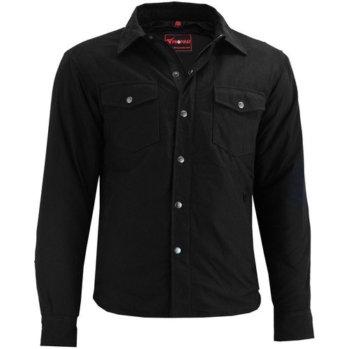 Motorcycle Kevlar Shirt Made with Kevlar Motorbike Mens CE Armoured Shirt Jacket - Picture 3 of 19