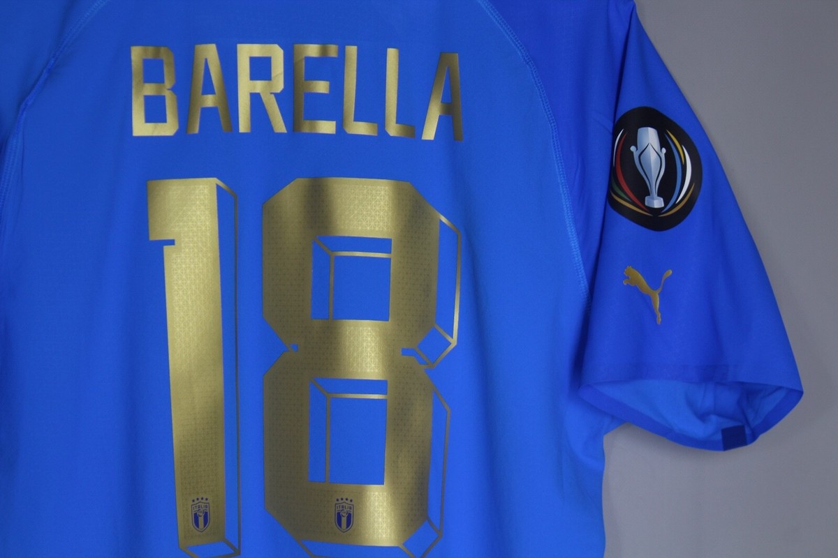 イタリア代表ジャージ BARELLA 18 M 2024-25 Italy Away Shirt Barella #18
