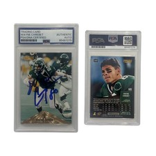 1996 Wayne Chrebet Autographed Pinnacle New York Jets #147 PSA Auto Authentic
