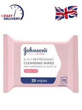 Johnson's Face Care Make Up Be Gone Refreshing Wipes - Pack of 25
