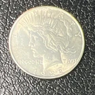 1922 Peace Dollar $1 Silver Coin 0.9 Fineness Uncertified Ungraded Circulated