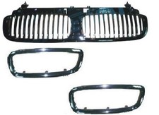 BMW E65 7er SET - Frontgrill Zentralgrill + Zierring Chrom 2002 - 2005
