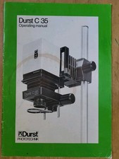 Durst C35 Darkroom Enlarger Instruction Manual