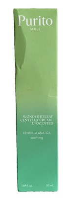 PURITO SEOUL Wonder Releaf Centella Cream Unscented 50ml / 1.69 fl.oz Exp 8/27