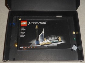 LEGO ARCHITECTURE SYDNEY AUSTRALIA SET 21032 W BOX MANUAL HARBOUR BRIDGE SKYLINE