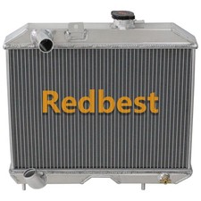 3Rows Aluminum Radiator Fits 1941-1952 Jeep Willys MB/CJ-2A/M38 Ford GPW 2.6L l6