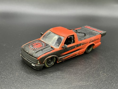 #ad 1995 Chevy S10 Pickup Drag Truck Rusty Weathered Custom 1 64 Diecast M2 Machines $29.00