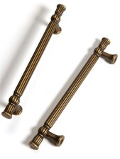Antique Brass Cabinet Pulls - 5 Inch 128mm Hole Center Classic Vintage Drawe...