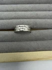 Vintage  STERLING SILVER RING size N 1/2 London 1968 3.9g