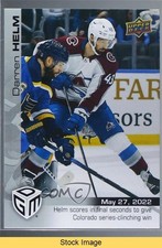 2021-22 Upper Deck Game Dated Moments Playoffs /499 Darren Helm #100 READ uk2
