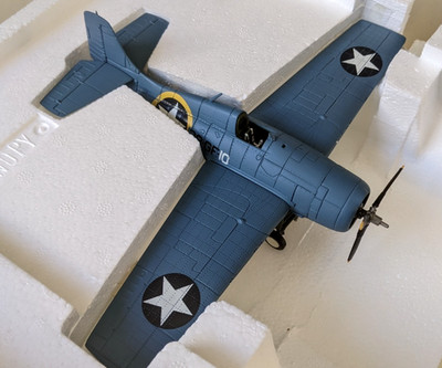 FRANKLIN MINT B11E371 1:48 F4F-4 Wildcat USS Santee ''''Operation Torch'''' Navy #49