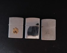 LIGHTER COLLECTION (3) 2 ZIPPOS & 1 KALAN. ONE WITH US ARMY BADGE