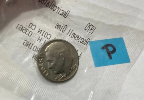 1970-P Roosevelt Dime — photo from another recent sale