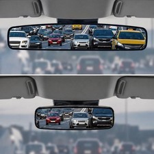 Super Wide 17 Inch Panoramic Rear View Car Mirror Universal Automotive Interior