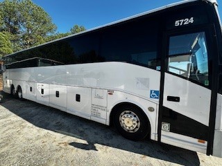 2007 Van Hool C 2045 L - 56 pax bus # 19-256 in Atlanta 542 K CAT ZF