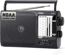 NOAA Weather AM FM Portable Radio with Best Reception, Transistor Radio, 3 X D B