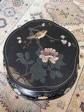 Chinese Laquer Stool Or Plant Stand