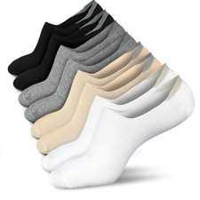 No Show Socks Women Low Cut Ankle Socks Non Slip 4/8 8-11 4 Pairs multicolor