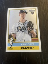 2025 Topps Heritage High Number Eric Orze Chrome Tampa Bay Rays RC