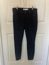 Levi Strauss Signature Womens Mid- Rise Skinny Jeans Black Size 10S