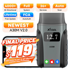 2026 XTOOL A30M V2.0 Wireless Full System Dig...
