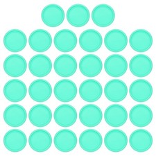 28mm Plastic Book Binding Discs, 33 Pack Discbound Expansion Discs Round, Green