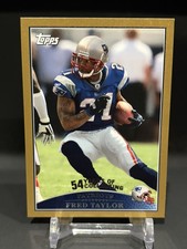 2009 Topps Gold 1245/2009 Fred Taylor #119 Patriots