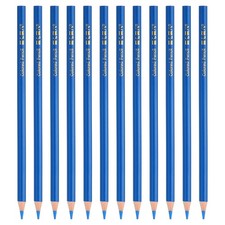 PATIKIL Medium Blue Colored Pencils Set,12 Pcs Oil Color Pencils Wooden Colo...