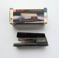 Vintage Black Swingline 737 Half Strip Stapler w/Box