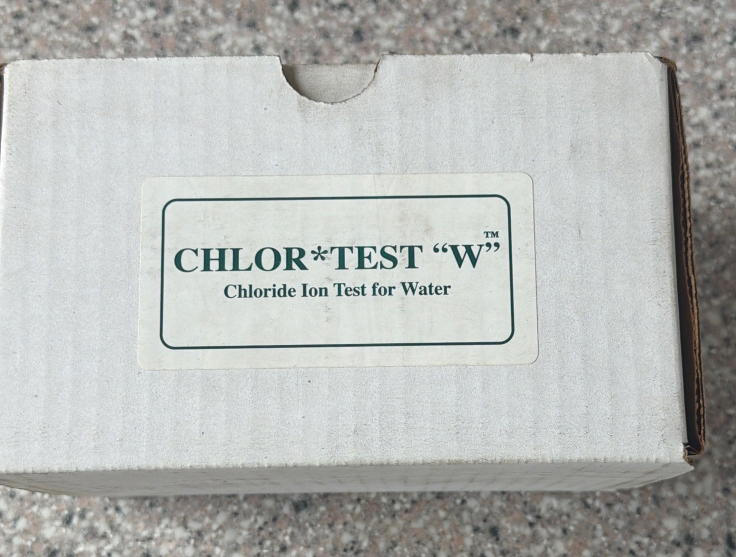 CHLOR-RID CHLOR*TEST W Chloride Test Kit Water Liquids 5 Tests NEW NOS
