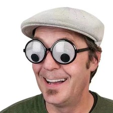 Funny Eyeball Glasses Rolling Eyes Costume Toy Halloween Cosplay Gift Party