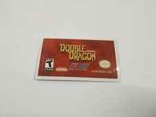 DOUBLE DRAGON ADVANCE (USA) Game Boy Advance GBA replacement label