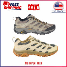 Merrell Moab 3 Hiking Shoes for Men - Beluga and Walnut Durable Outdoor Footwear