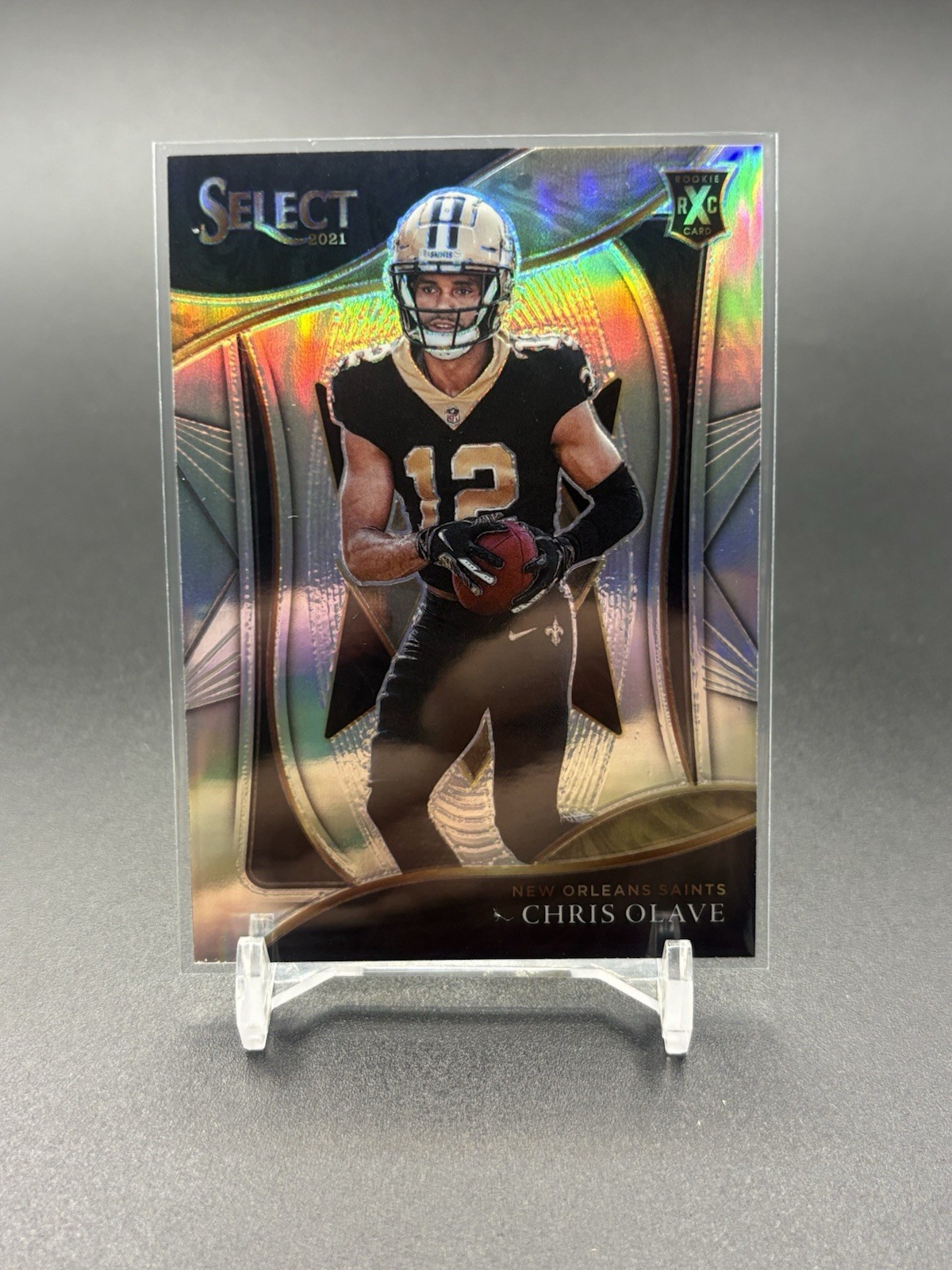 2021 Panini Select CHRIS OLAVE Rookie RC XRC SILVER PRIZM 413 New Orleans Saints