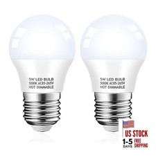 Refrigerator Light Bulb, 40W 2 Count Pack of 1 5000k Daylight White