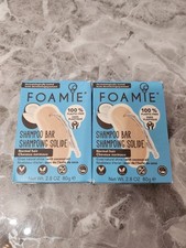 2 X Foamie Shampoo Bar Coconut Oil Normal Hair BNIB  Vegan Eco Zero Waste Gift