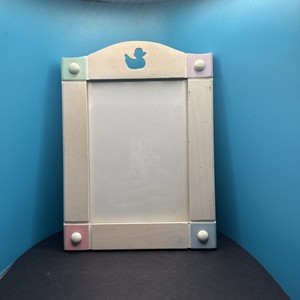 Unisex Baby Picture Frame With Adorable Duck Cutout