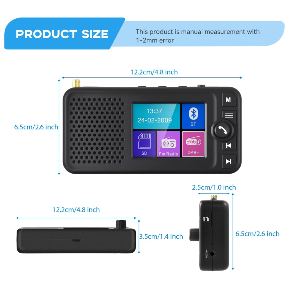 2. DAB+ Autoradio Adapter Bluetooth Wireless FM Transmitter EmpfäNger DAB DAB+ - Bild 4 von 4